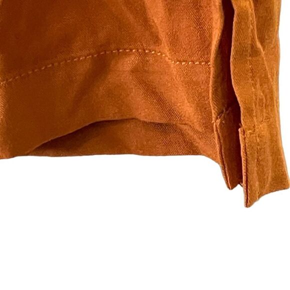 ABOUND Women’s Pants High Rise Paper Bag Waist Rust Pumpkin Orange XS NWT - Picture 6 of 8